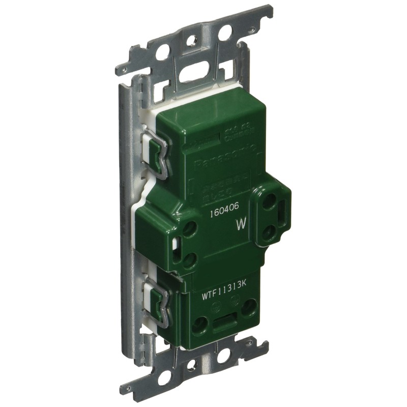 Panasonic WTF11313WK Embedded Ground Outlet with Metal Frame, White