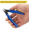 HARFINGTON 5" Flush Cut Pliers Small Precision Wire Cutter Side