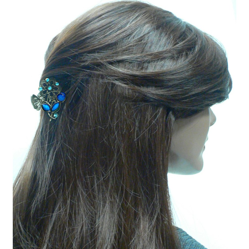 Bella Small Metal Jaw Clip Claw Clip Colorful Beads and