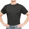 NELKBI Men's Conceal Carry Shirt Stretch Tight Black Concealed Carry