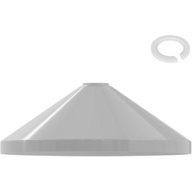LEDSone White Metal Ceiling Lamp Shade Easy Fit Light Pendant Modern Ceiling Lighting Shade for Bedroom Office Restaurant Industrial Replacement Light Shade Ceiling Pendant (Cone Shade Pack 1)