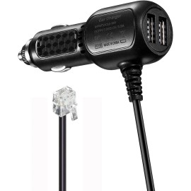 Rurararu Replace Uniden R3 R7 R1 Radar Detector Power Cable Compatibe for Black