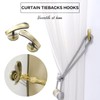 Curtain Window Treatment Holdbacks Tiebacks Tie Backs Back Hooks Hook