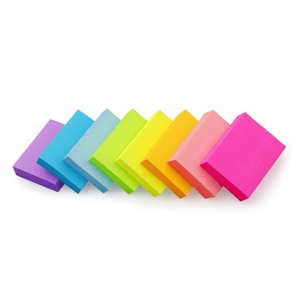 Sticky Notes 1.5x2 inch Bright Colors Self-Stick Pads 8 Pads/Pack