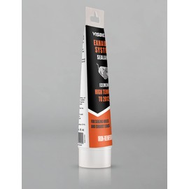 Visbella Auto Vehicle Exhaust System Sealant, Non-Slumping Professional Repair Crack Adhesive Super Glue Sealer for Car Mufflers, Tailpipes, Catalytic Converters (Tube, Gram, 150)