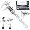 Electronic Digital Vernier Caliper, 6inch/150mm Large LCD Display Stainless Steel
