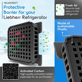 2 Filters for Liebherr Fresh Air Fridge Replaces 7440021-00 [9096989, 988246001, 988246000, 9882429]
