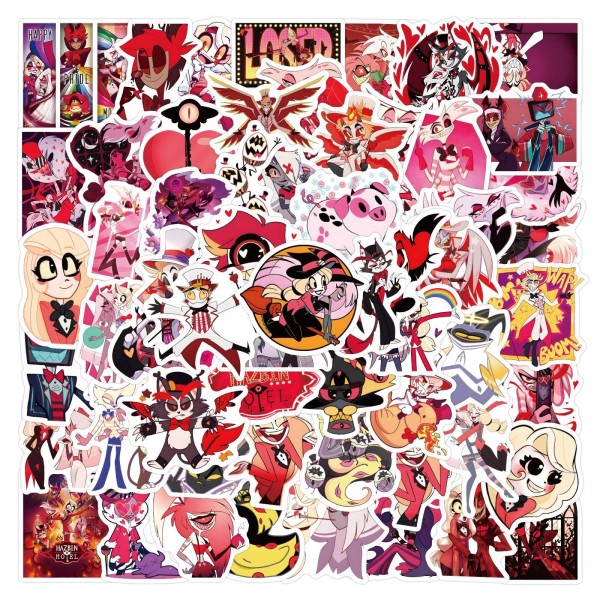 Unbranded LOT of 10 Hazbin Hotel stickers fandom TV show