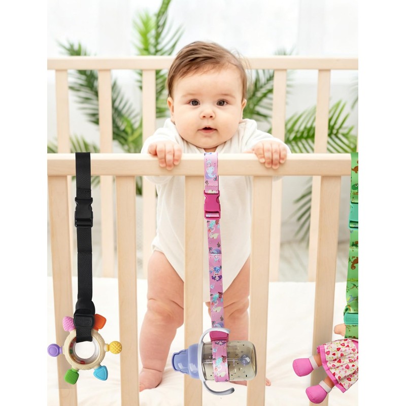UMBEIBEI Sippy Cup Straps, 2pcs Bottle Leash, Toys Strap with