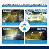 Wsays 2PCS LED Amber Light Pods & Ditch Hood Hinge