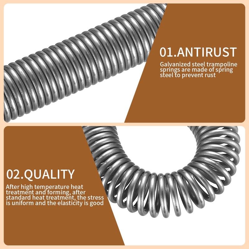 2 Pcs 150mm Extended Compressed Springs, Extension Springs, Dual Hook