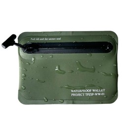 CHERRY CHICK Heavy Duty Airtight Wallet Submersible Waterproof Wallet Protection for Keys, Cards (Oliver Green)