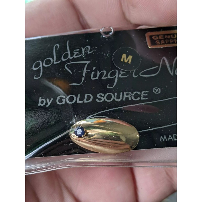 GOLD SOURCE VINTAGE GOLD SOURCE 1980S GOLD FINGER NAIL MEDIUM