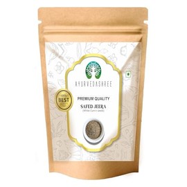 AYURVEDASHREE Whole Jeera Safed 100Gm, Jeera, White Cumin, Cumin,Cuminum cyminum, 100% Natural, NON-GMO, Gluten Free, Spice, Indian Jeera, cooking.
