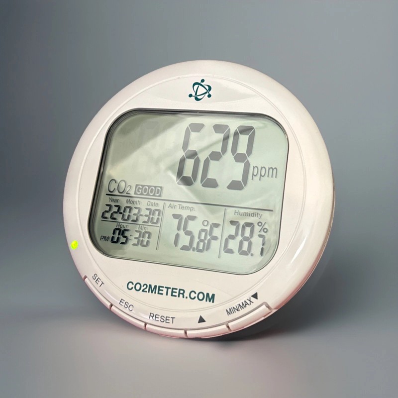 CO2Meter Portable CO2 Carbon Dioxide Temperature & Humidity Monitor Desktop