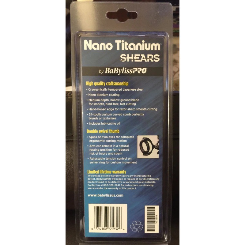 BaByliss PRO Nano Titanium 5.5-inch Texturizer Shears - NEW IN