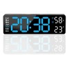 Reloj De Pared Digital Con Termómetro, Alarmas Y Calendario