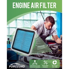 Forccord - Paquete de 2 filtros de aire para motor para Impreza Legacy Outback WRX Forester Tribeca WRX STI reemplaza GP997 CA9997 filtro de aire de repuesto 16546-AA090 accesorios de coche