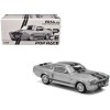 DCD Shelby Mustang GT500 1/64 Diecast Model Car Gray Metallic