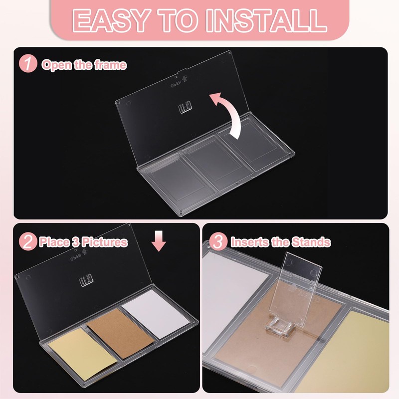 sourcing map Mini Collage Picture Frame, 3 in 1 Mini