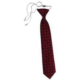 TigerTie Children's Tie with Braided Pattern - Child Safety Tie Pre-Tied with Elastic -