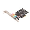 PCIe Sound Card,6 Channels Stereo Desktop Audio Signal Conversion Hardware,CMI8738