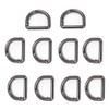 Naisfei 10 Pcs Metal Spring Clasp D Shape Snap Clip