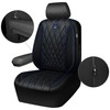 CAR PASS Piping Luxury PU Leather Two Front Car Seat