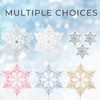 devembr Snowboard Stomp Pad, 3D Clear Snowflake Snowboard Stomp Pads,