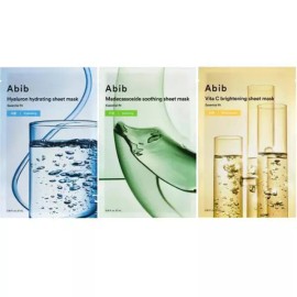 Abib 아비브 마스크팩 에센셜핏 시트 1일1팩 수분 3종 세트 Abib Mask Pack Essential Fit Sheet Daily Moisture 3 Types Set