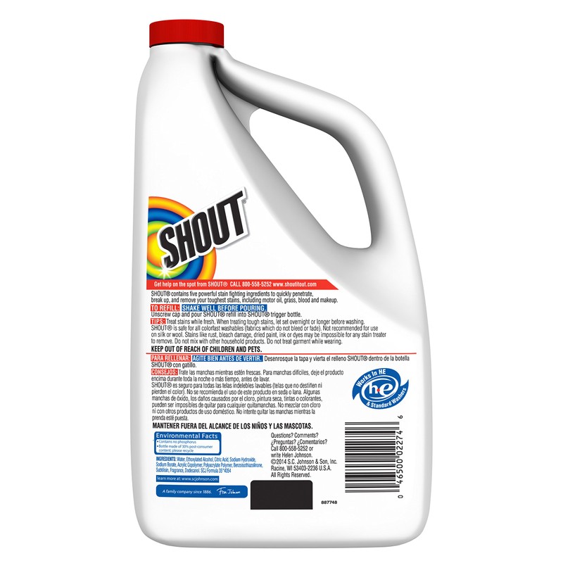 Shout Stain Remover Liquid Refill - 60 oz - 2