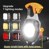 COB Keychain Work Light Keychain Flashlights 7 Light Modes 1600Lumen,portable