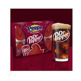 Peeps 4 Pack- Peeps Marshmallow Chicks  2-Sour 🍉Watermelon 2- Dr. Pepper *