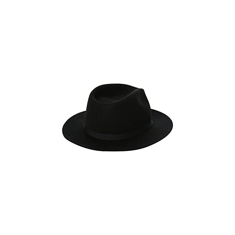 Brixton Messer Packable Fedora Black/Black, XL