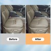 SecosAutoparts Driver Side Bottom Replacement Leather Seat Cover Tan Compatible