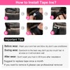 Hotlulana 60pcs Kinky straight Tape in Extensions for Black Women