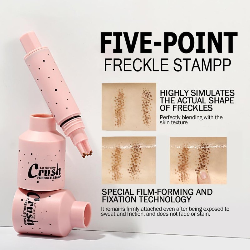 Freckle Pen, Freckle Stamp, Waterproof, Smudge-proof, Transfer-proof,Easy Natural Sun-Kissed Look