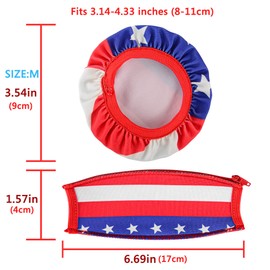Geekria Flex Fabric Headband Cover Compatible with Bose QuietComfort QC Ultra QC45 QC35II QC25 Headphones, Head Cushion Pad Protector, Replacement Repair Part, Easy Installation (American Flag)