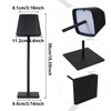 Table Lamp 2000mAh Rechargeable Metal Table Light Decorative Modren Desk