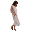 Amazhiyu Womens Linen Halter Sleeveless Maxi Dress Tie Back with