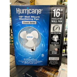 Hurricane 16" Oscillating Wall Mount Fan Classic Series