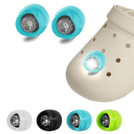 2pcs Shoes Lights for Shoes Shoes Headlights Outdoor Camping Essential Shoes Lights Light Up Shoes Charm, Clip on Clog Flashlight for Shoes-Blue