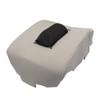 Priprilod Light Gray Leather Center Console Leather Lid Armrest Cover