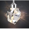 IDEQUY Chrome Crystal Pendant Lights Kitchen Island, Bedroom Bedside Hanging