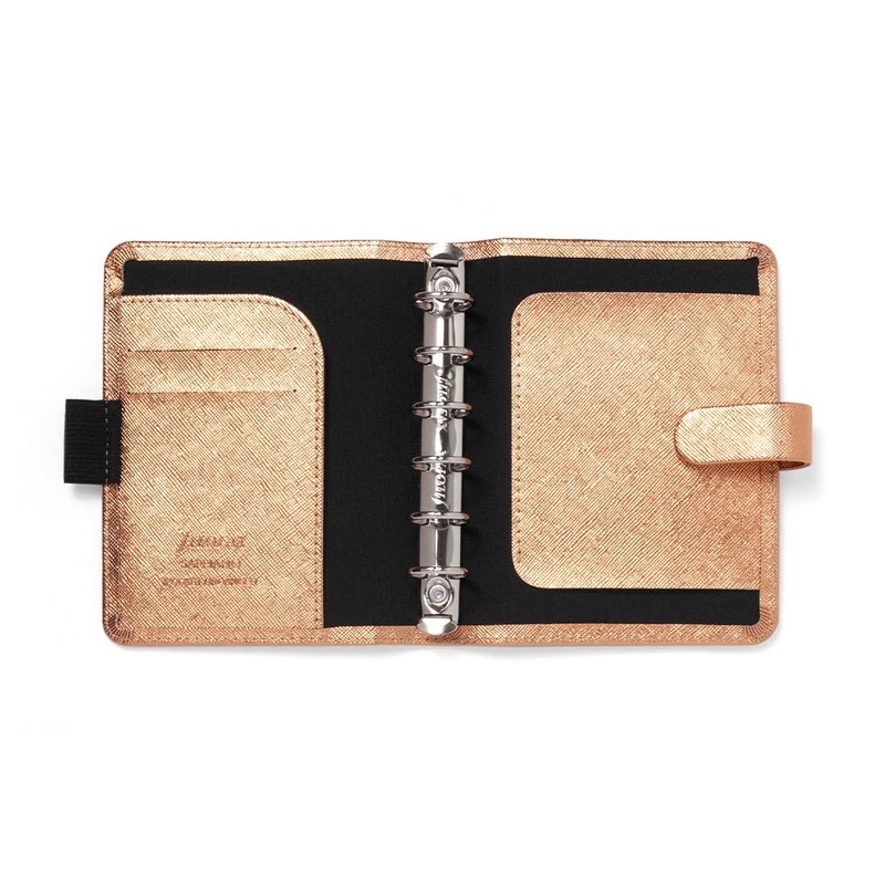 FILOFAX Saffiano Pocket Organiser Rose Gold 2025
