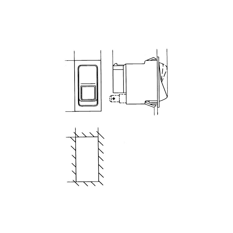 HELLA 6RH 004 570-411 Switch - Flip Switch Control -