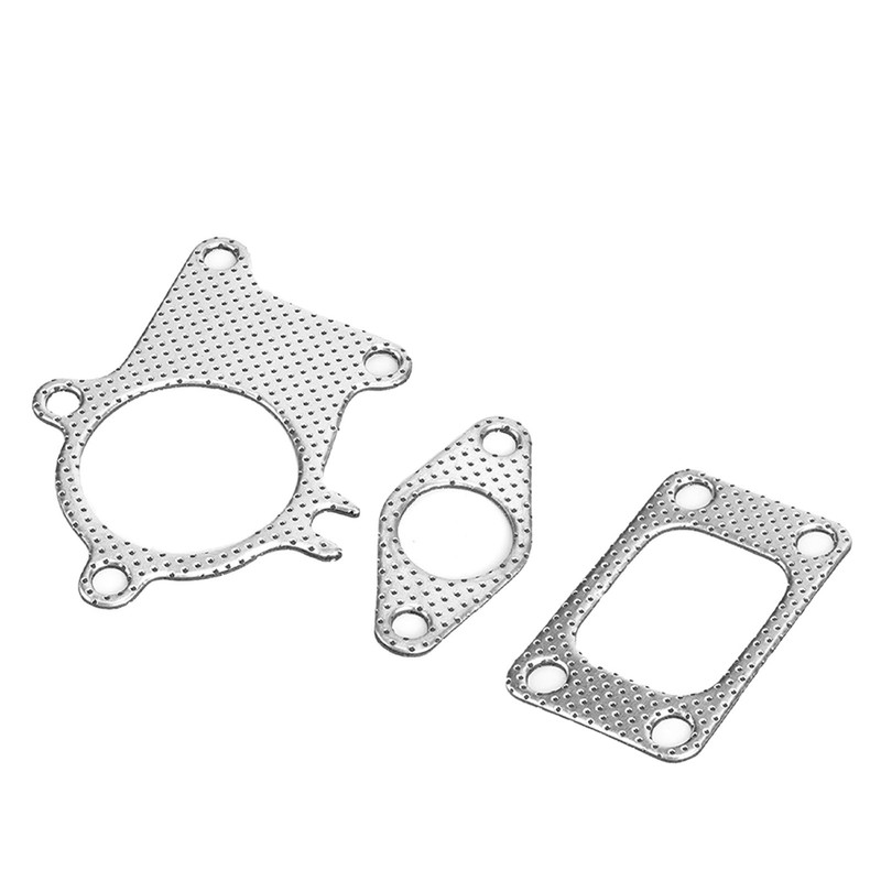 38mm/1.5in Gasket 5Bolt Downpipe Combo Kit Fitting for T3/T4 Turbocharger