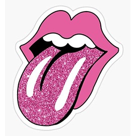Pink Lips Sticker - Sticker Graphic - Auto, Wall, Laptop, Cell, Truck Sticker for Windows, Cars, Trucks