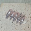 Unique Nail Handmade Nail Tips - Coffin Egg / 유니크네일