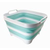 SAMMART 10L (2.6 gallons) Collapsible Plastic Dishpan with Draining Plug